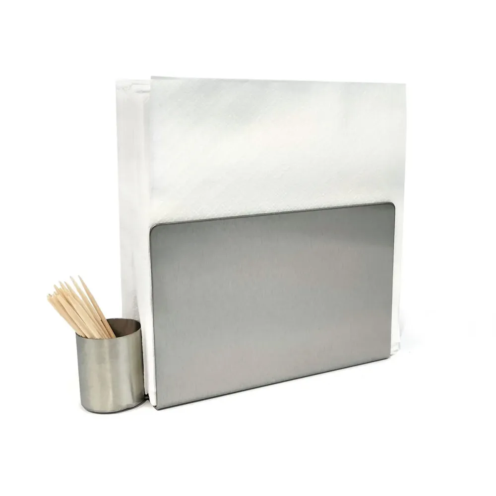 Porte-serviettes My Bar Argenté Acier 16,2 x 4,5 x 9 cm (24 Unités)