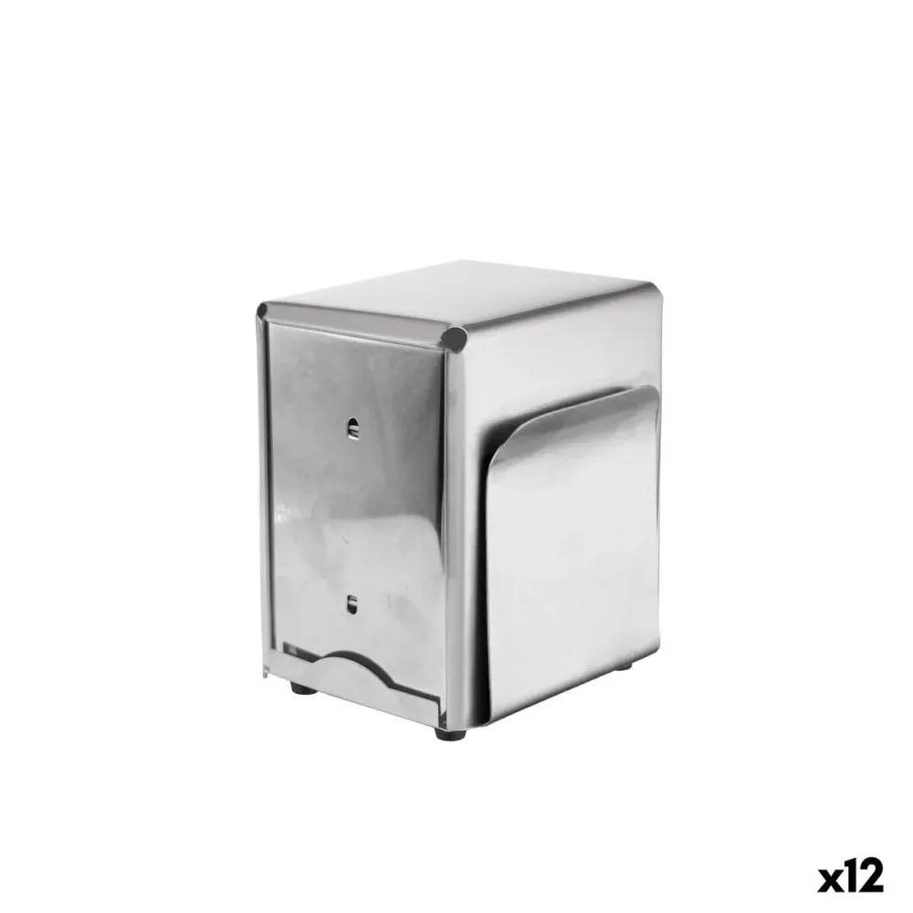 Porte-serviettes My Bar Argenté Acier inoxydable 10 x 11,8 x 13,5 cm (12 Unités)