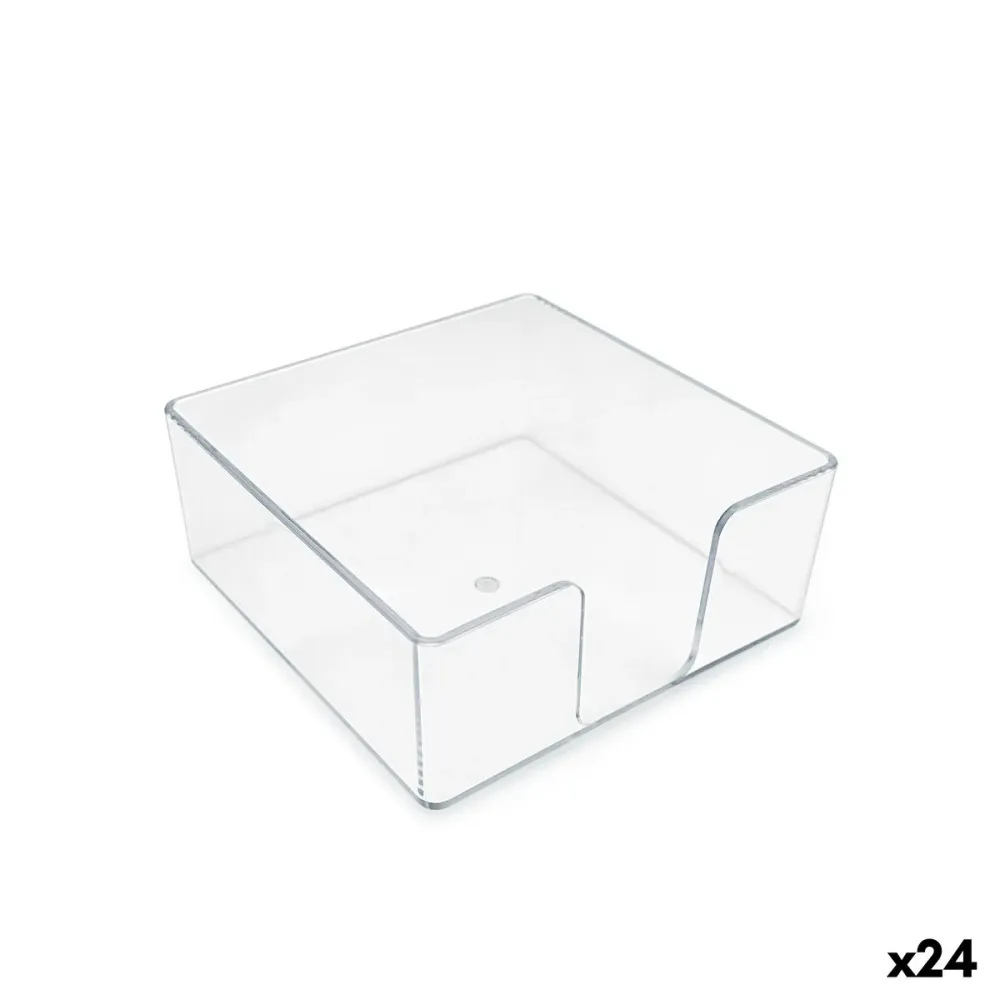 Porte-serviettes My Bar COCKTAIL Transparent polystyrène 13,5 x 13,5 x 5,5 cm (24 Unités)