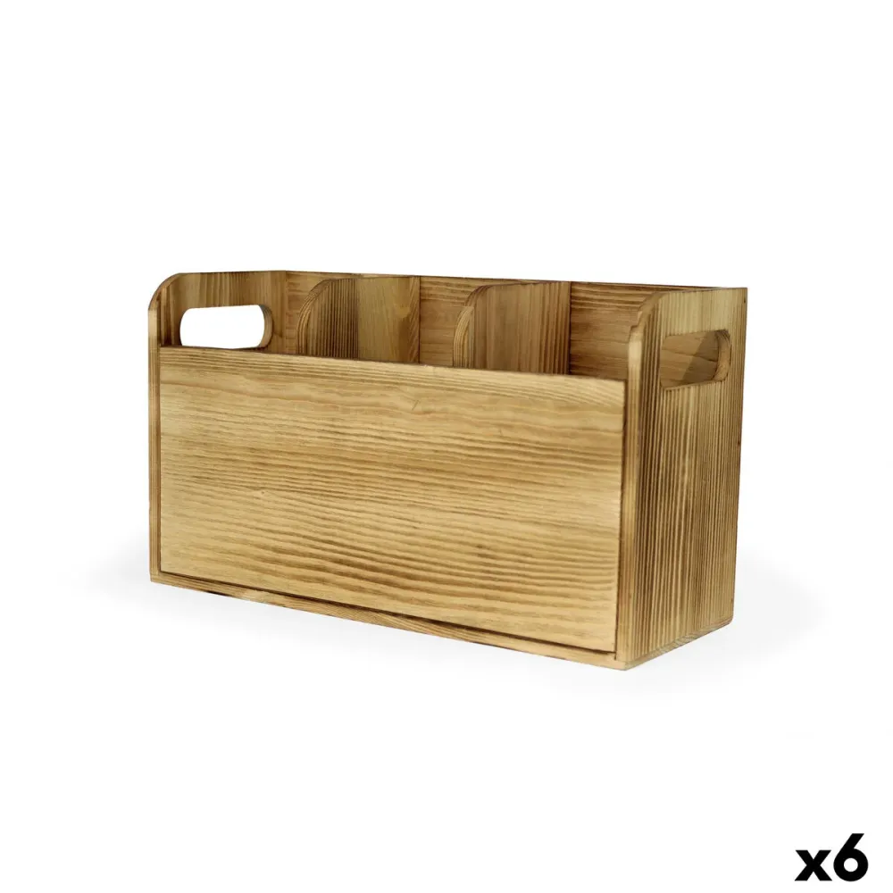 Pot pour ustensiles de cuisine My Bar Bois 30 x 11,2 x 17 cm (6 Unités)