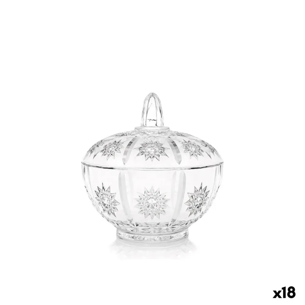 Pot en verre Inde Elisabeth Transparent (18 Unités)