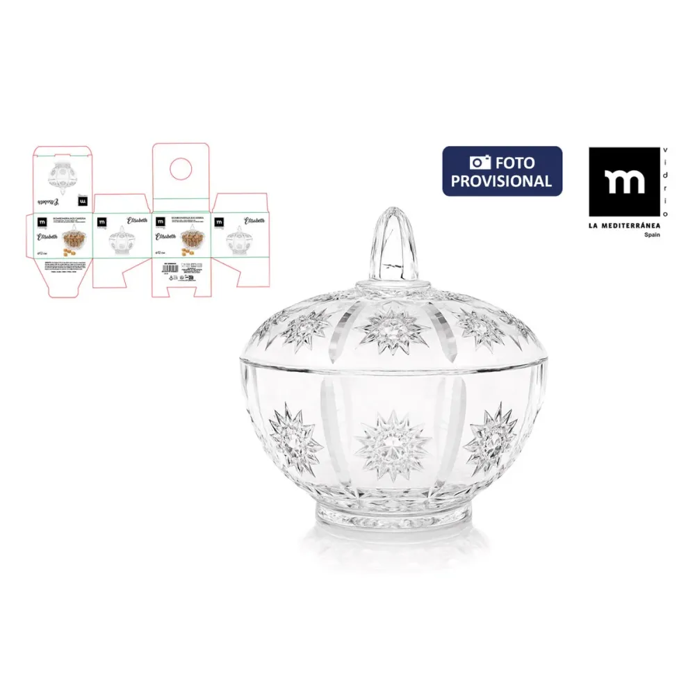 Pot en verre Inde Elisabeth Transparent (18 Unités)