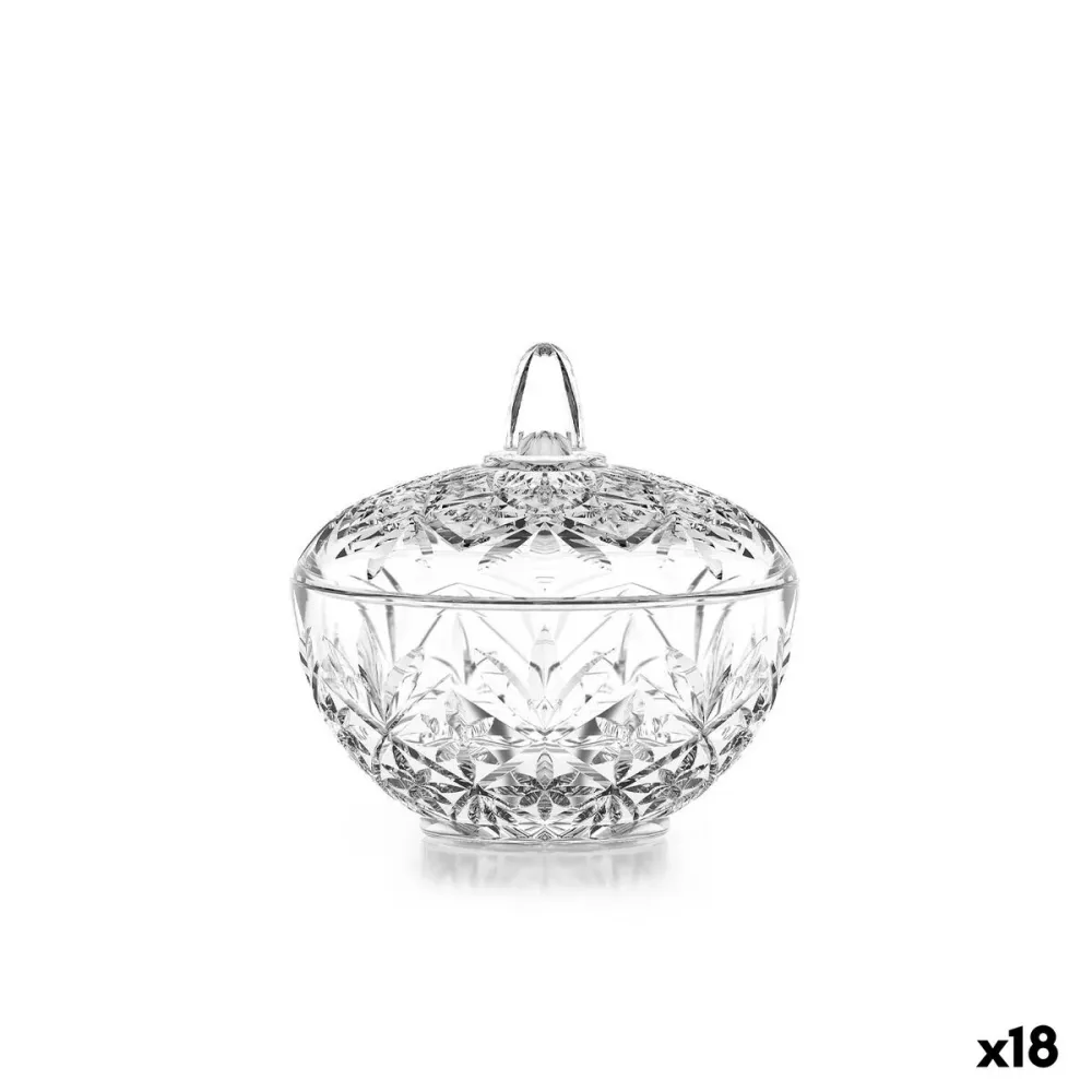 Pot en verre Inde Nefertiti Transparent (18 Unités)
