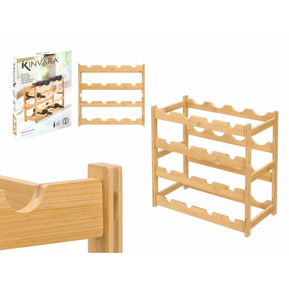 Range Bouteilles Kinvara Naturel 45 x 23,5 x 42,5 cm