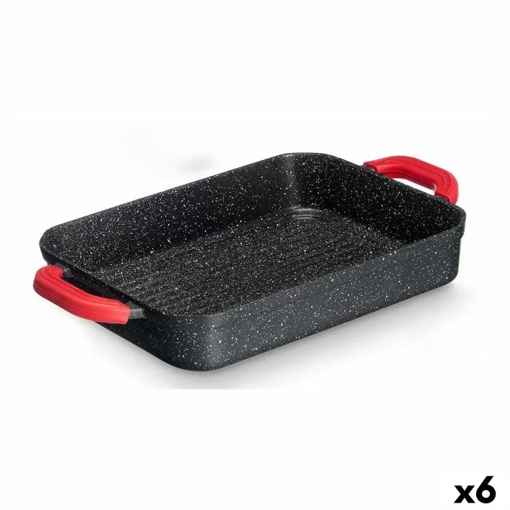Rôtissoire Kinvara Blanc Noir Rouge Silicone Aluminium 32 x 25 cm