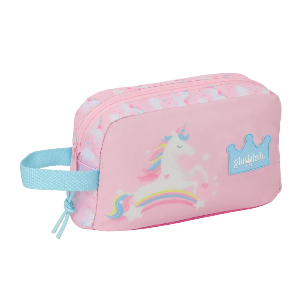 Sac glacière goûter Glow Lab Rose 21,5 x 12 x 6,5 cm