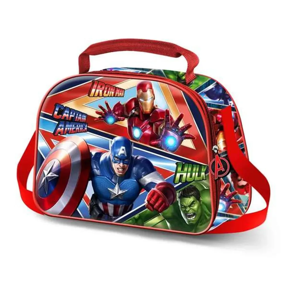 Sac pour snack Avengers Bleu 20 x 26 x 10 cm
