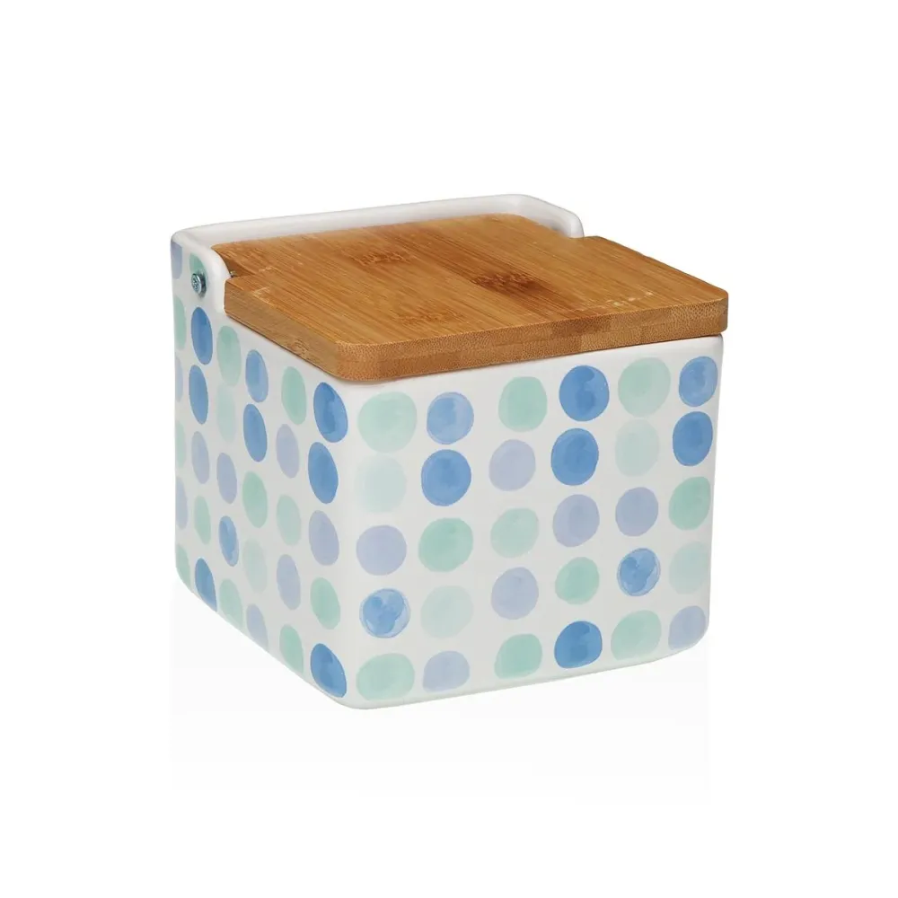 Salière avec couvercle Versa Céramique 12,2 x 11,5 x 12,2 cm