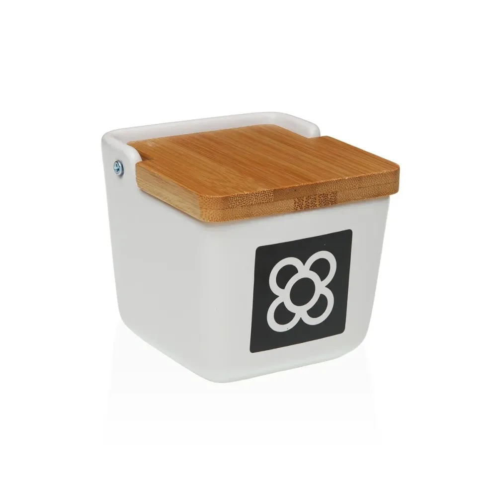 Salière avec couvercle Versa Céramique 8,8 x 8,5 x 8,8 cm