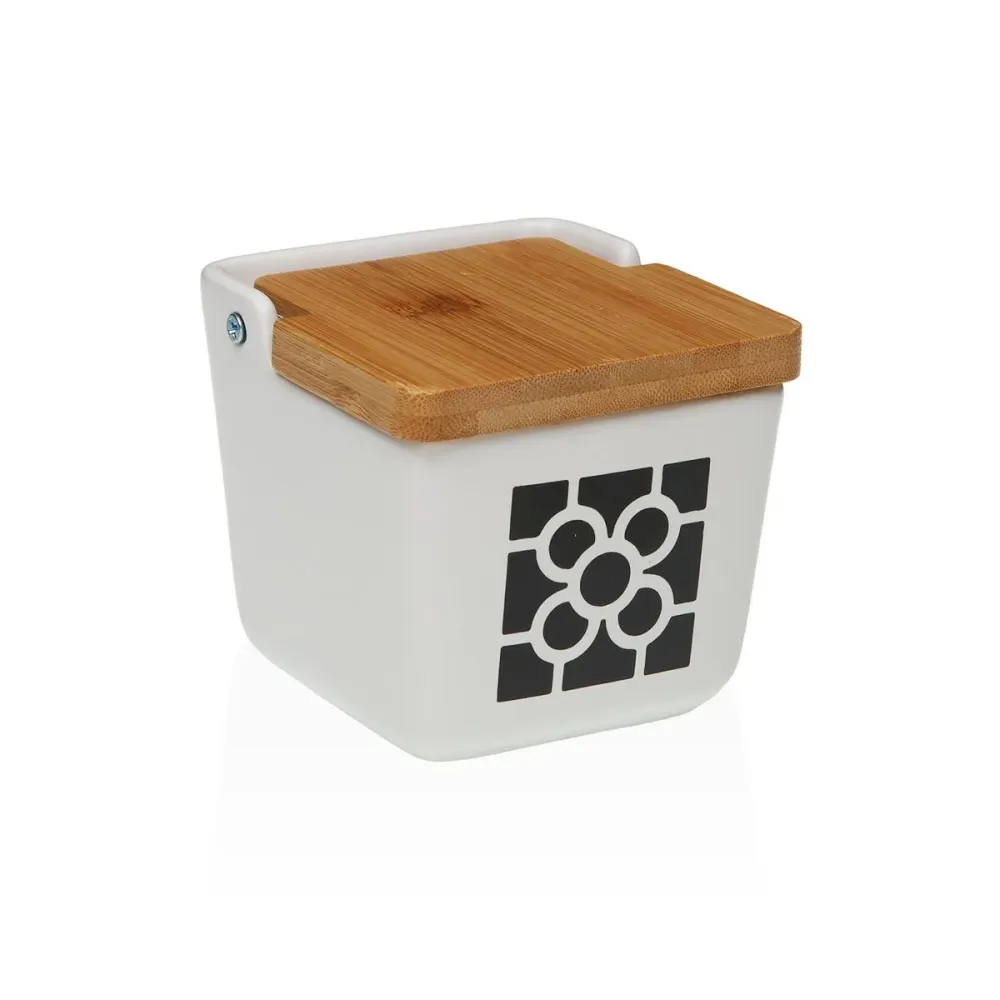 Salière avec couvercle Versa Céramique 8,8 x 8,5 x 8,8 cm