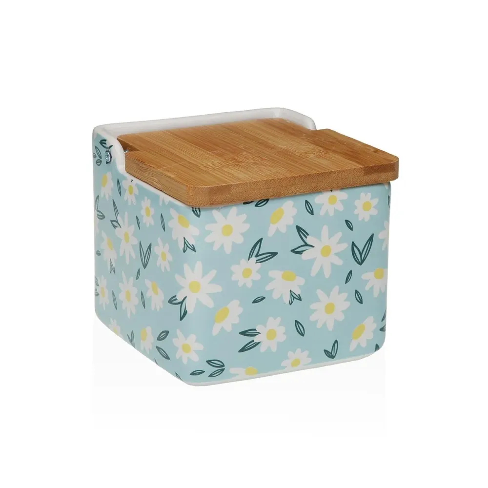 Salière avec couvercle Versa DAISY Céramique 12,2 x 11,5 x 12,2 cm