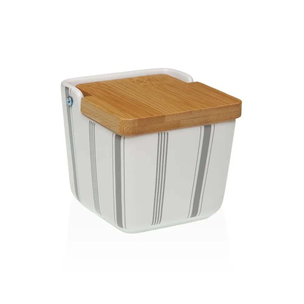Salière avec couvercle Versa G-LINES Céramique 8,8 x 8,5 x 8,8 cm