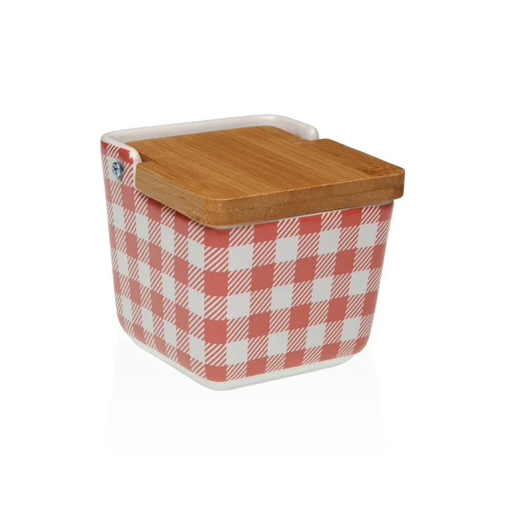 Salière avec couvercle Versa VICHY Céramique 8,8 x 8,5 x 8,8 cm