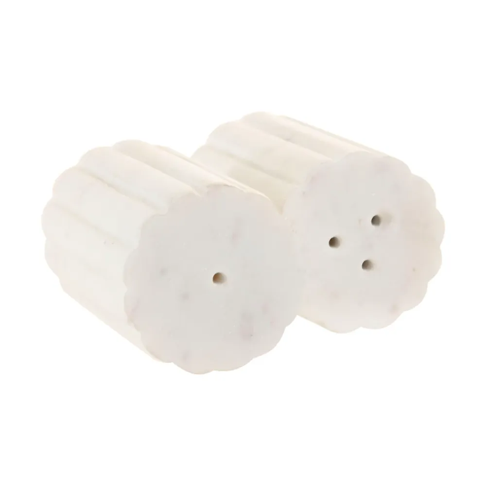 Salière et Poivrière Home ESPRIT Blanc Urbaine 4,5 x 4,5 x 8 cm