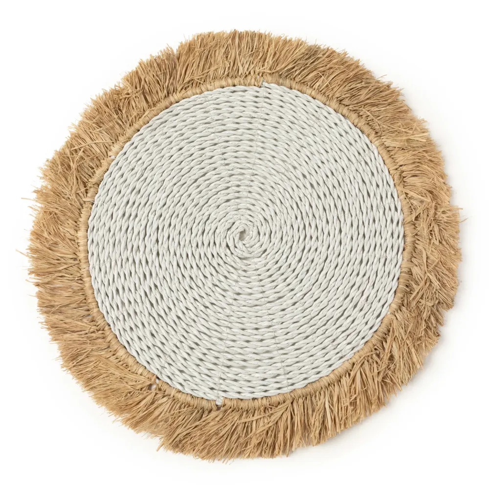 SEAGRASS RAFFIA Set de table Blanc