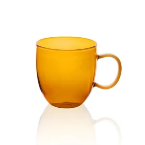 La tasse en verre Mia – Ambre – Résistante à la chaleur et durable – 450 ml (15,22 fl oz) Selected Products - 871