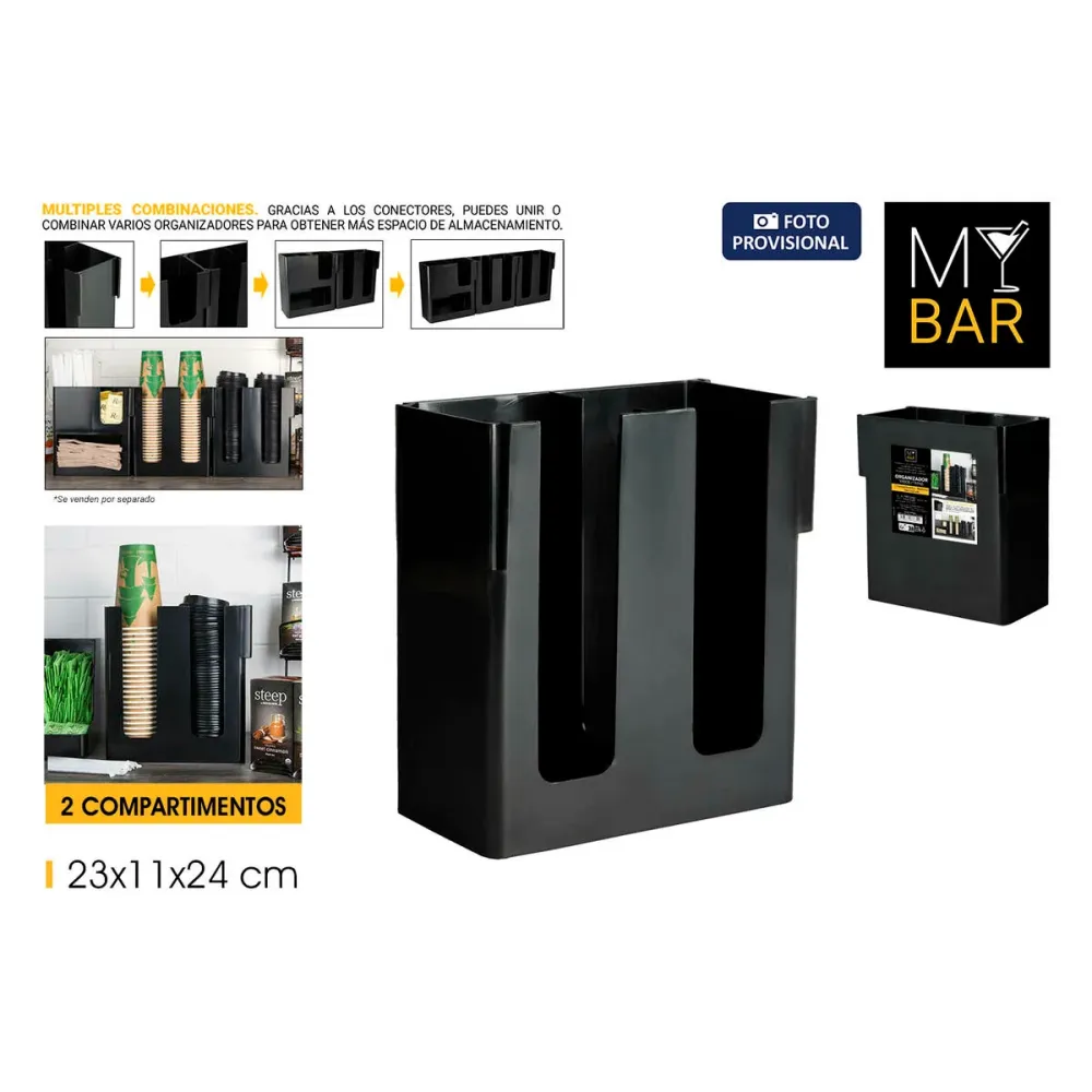 Support pour Ustensiles de Cuisine My Bar 23 x 11 x 24 cm (6 Unités)