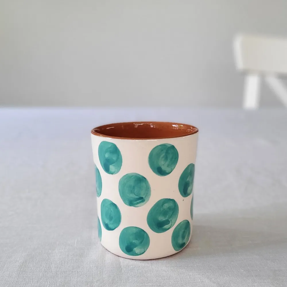 Tasse à café à pois tropical
