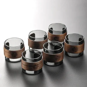 1 tasse à thé en verre épais de style japonais, résistante à la chaleur et aux brûlures, tasse à eau Master Cup, verres mé...