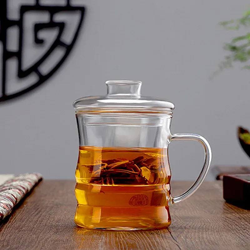 Théière en verre transparent résistant à la chaleur