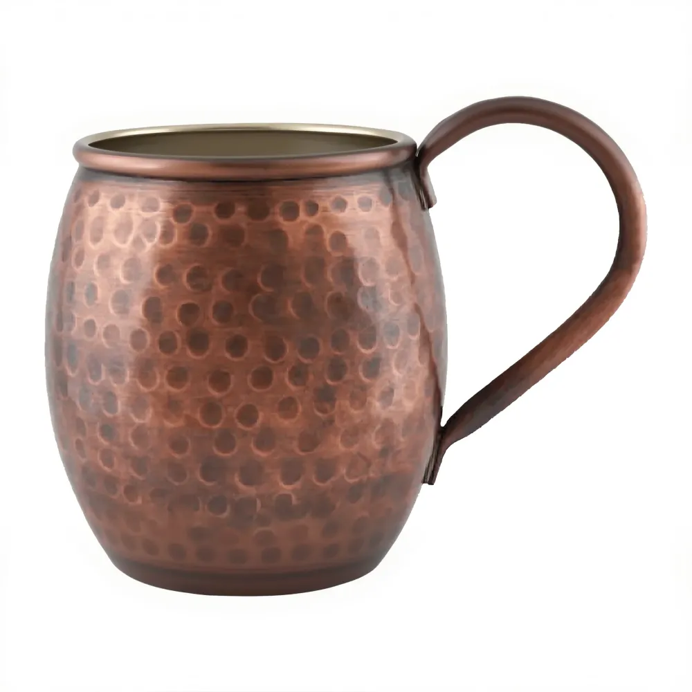 Turna Bakır Hand Hammered Moscow Copper Mug 500ml (16.91 fl oz)