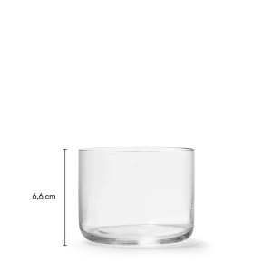 Verre 1 - Hauteur : 6,6 cm