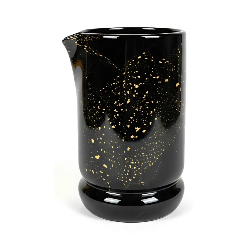 Verre à mélange - La bête noire et dorée