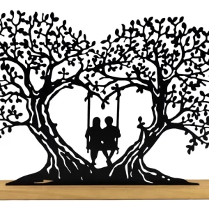 ARBRES EN COEUR EN MÉTAL AVEC BALANCOIRE SPLASH INTERNATIONAL MARKETING