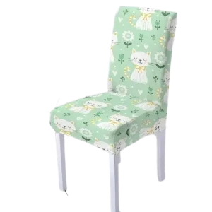 Housse de chaise <br> Chat Vert 1001 Housses