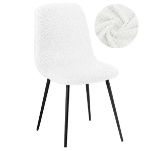 Housse de chaise <br> Jacquard Blanc 1001 Housses