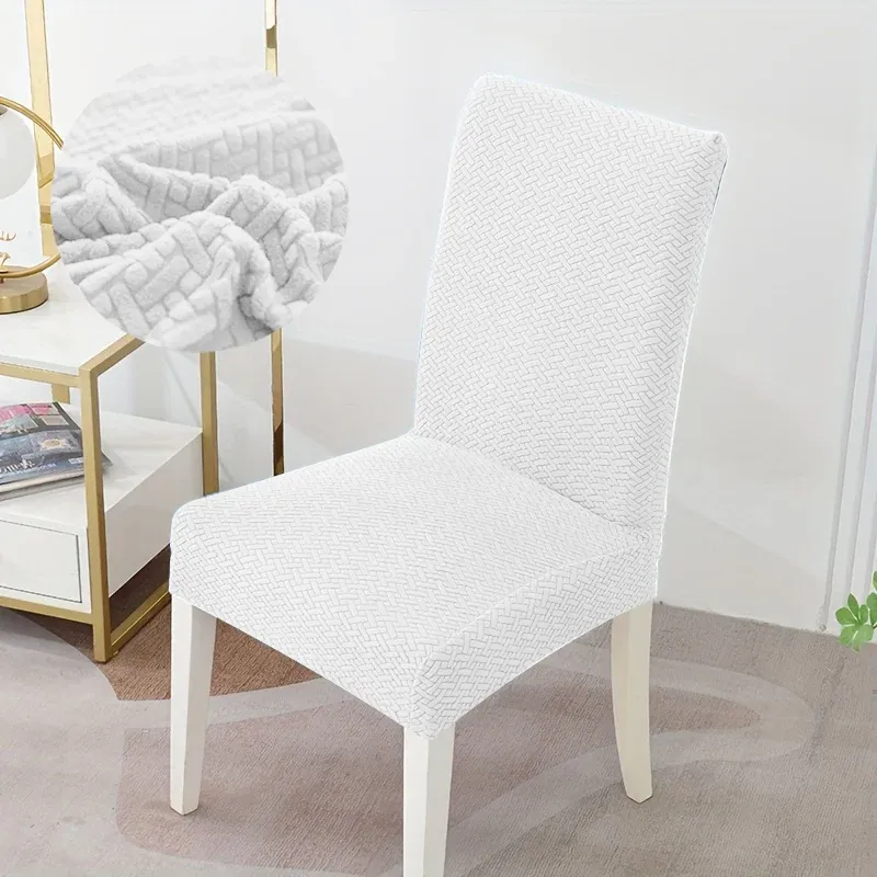 Housse de chaise en Jacquard Blanche 1001 Housses