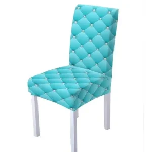 Housse de chaise <br> Matelassée Bleu Ciel 1001 Housses