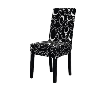 Housse de chaise <br> Noir et Blanc 1001 Housses
