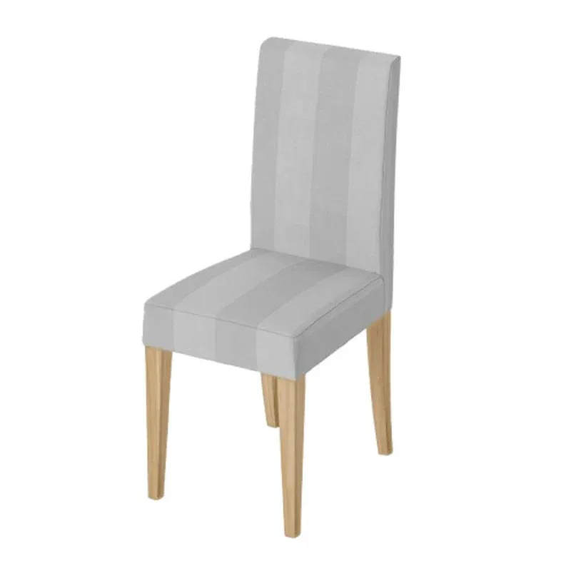 Housse de chaise Rayures Gris Clair 1001 Housses