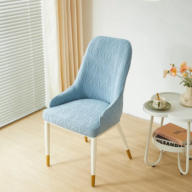Housse chaise Scandinave avec Accoudoirs Plume Bleu Ciel 1001 Housses