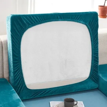 Housse de Coussin Canapé <br> Bleu Turquoise 1001 Housses