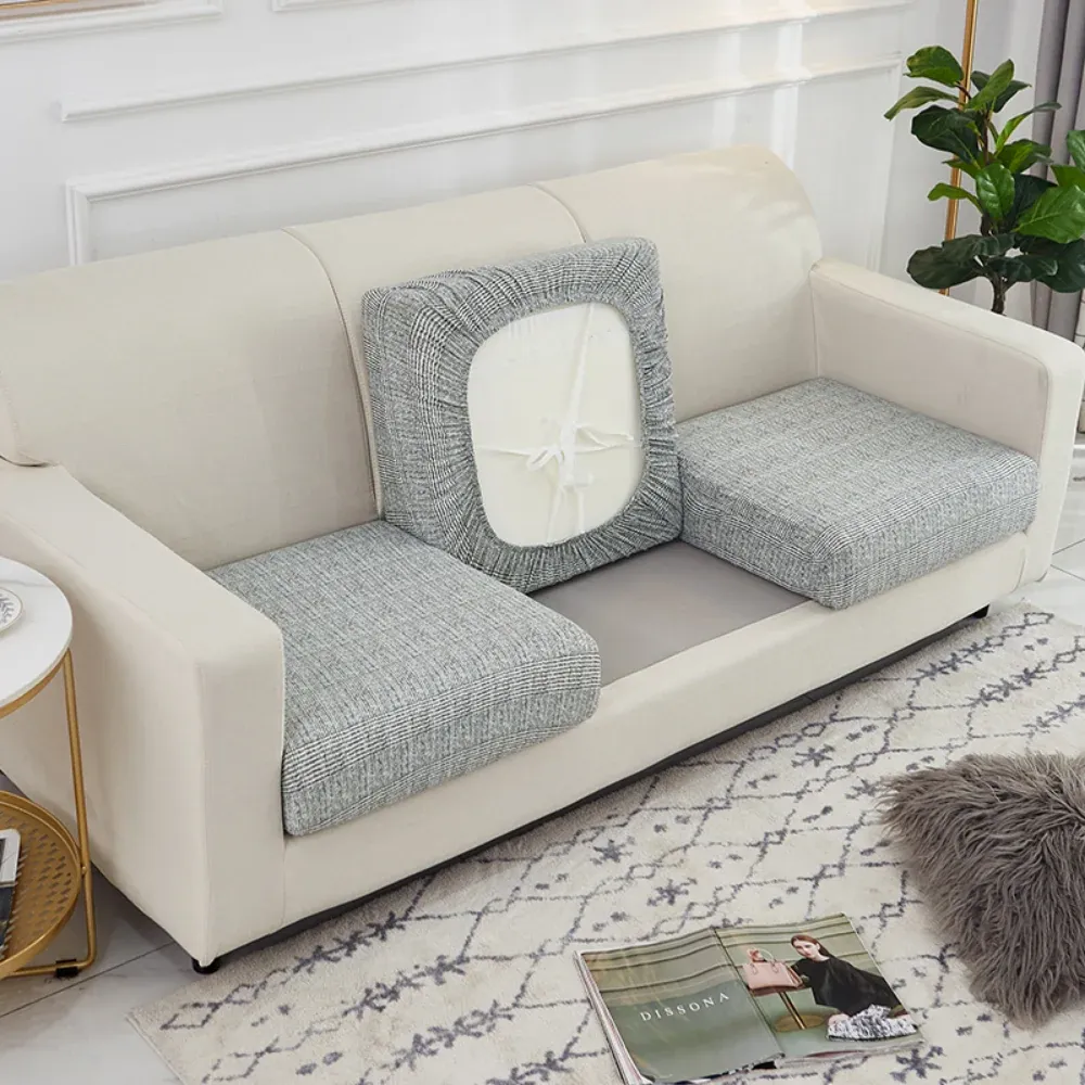 Housse de Coussin Canapé <br> Imprimé Gris 1001 Housses