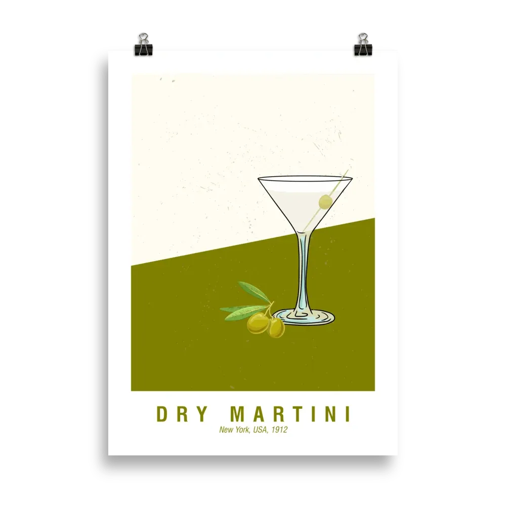 Affiche Dry Martini