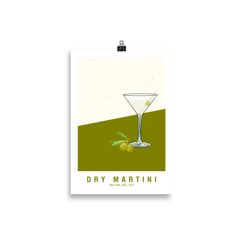 Affiche Dry Martini