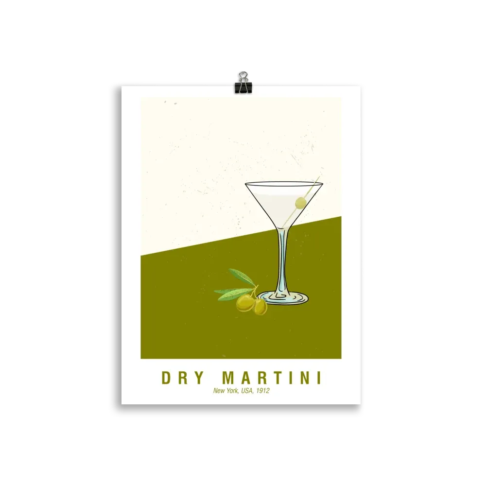 Affiche Dry Martini