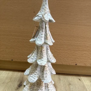 Sapin de Noël albizia blanc pailleté 50 cm AM Boutiques
