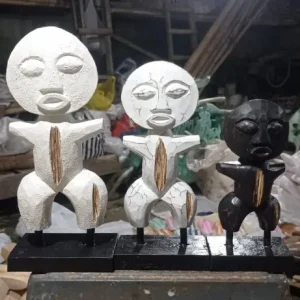 Statue Grandong blanc brut S AM Boutiques