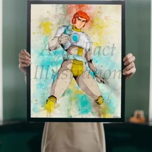Capitaine Flam / Poster / Art Print / Dessin animé / Idée Cadeau / Vintage / Génération 80 Art&Fact Illustration