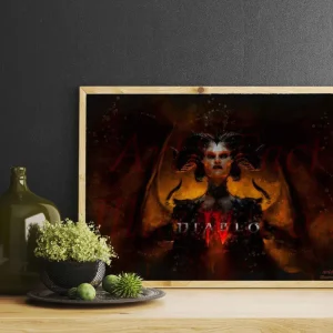 Diablo IV / Lilith / Jeux Video / Art / Décoration / Geek / Bureau / Chambre Art&Fact Illustration