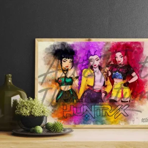 Kpop Demon Hunters / Huntrix / Rumi / Mira / Zoey / Série / Netflix / Décoration / Chambre / Enfant / Idée Cadeau Art&Fact...