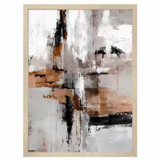 Cadre Abstrait Taupe & Noir ATTITUDES IMPORT