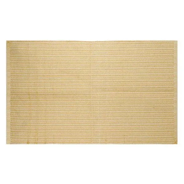 Tapis Motif Tissé Jaune Moutarde ATTITUDES IMPORT