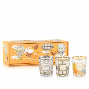 Baobab Trio Travel Candles Brussels-Roma-À Saint Tropez