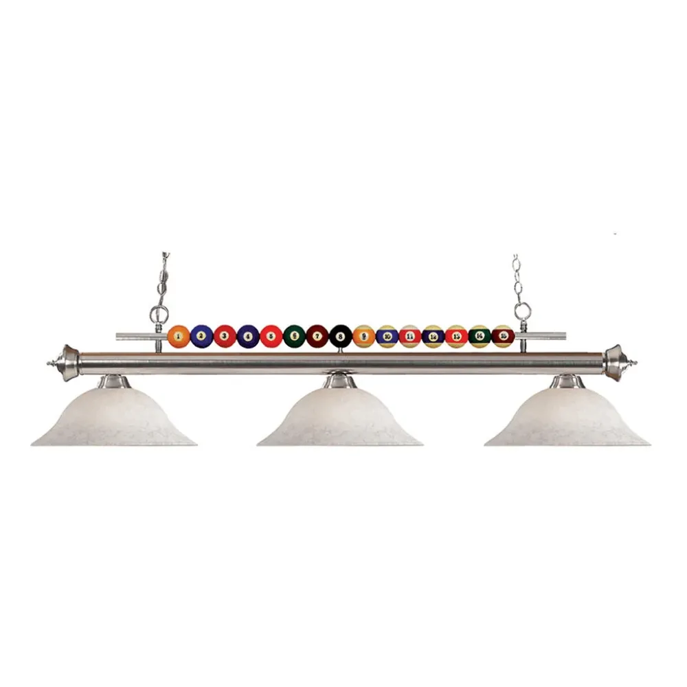 LAMPE SHARK NICKEL BROSSÉ Canada Billiard