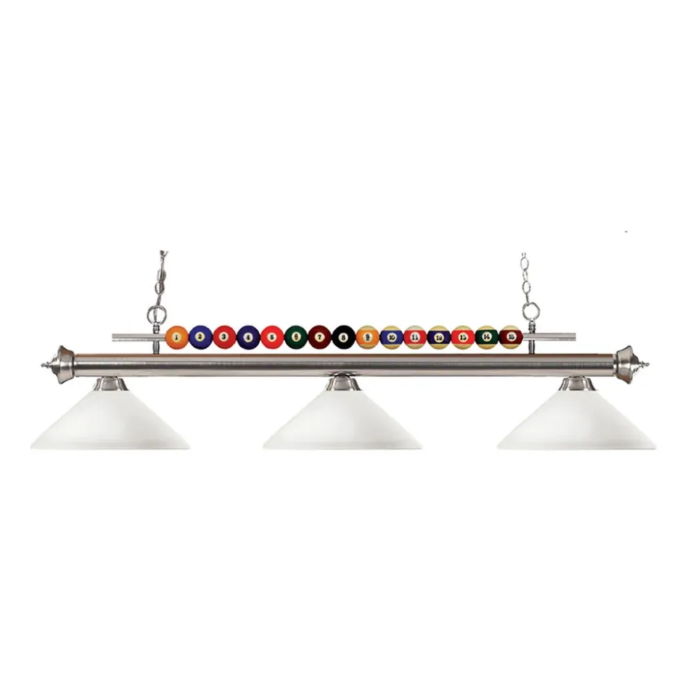 LAMPE SHARK NICKEL BROSSÉ Canada Billiard
